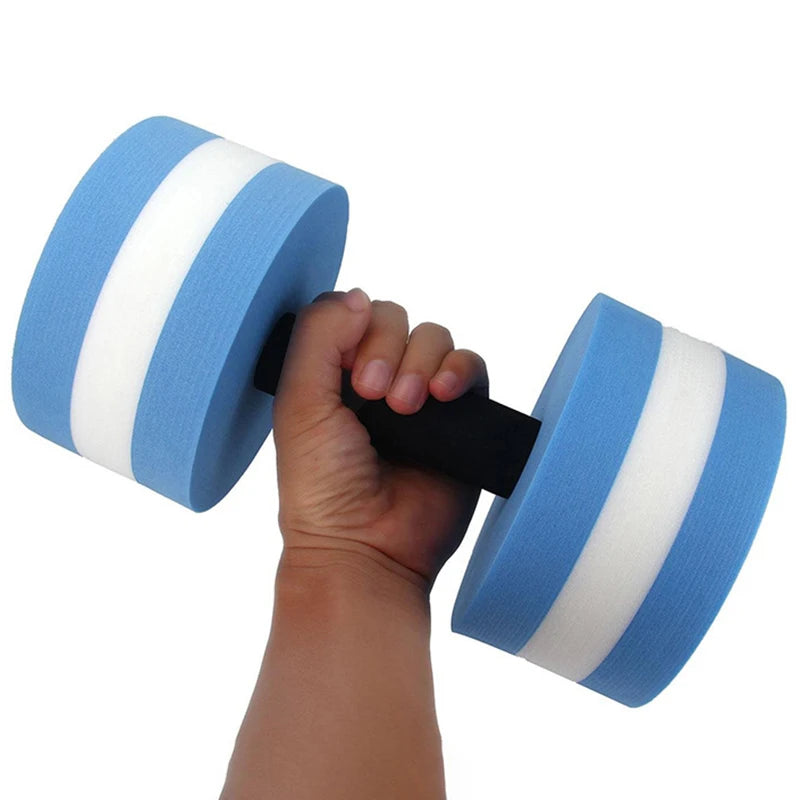 Blue water dumbbell